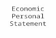 Economic Personal Statement