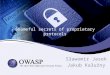 Shameful Secrets of Proprietary Network Protocols - OWASP AppSec EU 2014