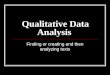 Lecture 6 qualitative data analysis