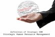 Definition of strategic hrm  -  strategic human resource management - Manu Melwin Joy