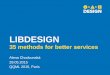 Libdesign: 35 methods for better services at the QQML Conference 2015