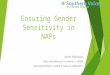 Ensuring Gender Sensitivity in NAPs