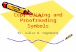 Copy Editing and Proofreading symbols