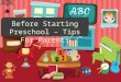 Starting preschool – 10 tips for parents