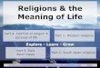 Religions & the meaning of life