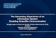 The secondary experience of an information system enabling scientific communication pdf