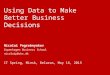 Николай Погребняков - How to use data to make better business decisions