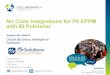 No Code Integrations for P6 EPPM with BI Publisher