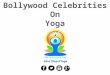 Bollywood celebrities on yoga