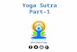 Yoga Sutra Part-1