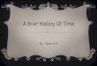 A Brief History Of Time - Book Review