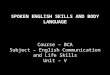 Bca i ecls_u-5_spoken english skills and body language