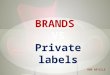 Brands vs private label