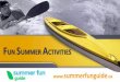 Fun summer activities