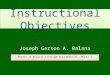 Instructional objectives ppt