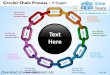 Circular links of chains pieces weakest link process 9 stages powerpoint presentation slides and ppt templates