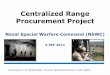 NSWC Centralized Range Procurement for the US Army SRP PMR as of 1515 3 SEP 2014 with notes