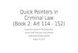 Quick Pointers in Criminal Law (Book 2: Art 114 - 152)