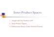 Lecture5, Inner Product Spaces