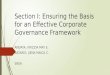 Corporate Governance Assessment Principle 1