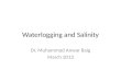Lec14 Impacts of Waterlogging and Salinity