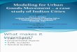 Urban Goods Movement Modelling for India Cities
