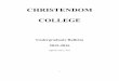 Christendom College | Academic Bulletin