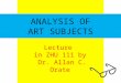 Module 1 Lecture Analysis of Subject