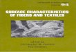Surface Charachteristics of Fibers Textiles