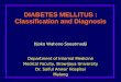 Diabetes-Classification and Diagnosis