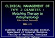Clinical Management  Type 2 Diabetes