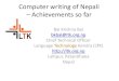 Computer Writing of Nepali