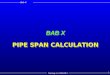 Pipe Span Calculation