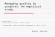 Managing quality in projects An empirical study.ppt