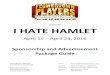I Hate Hamlet - Advertisements and Sponsorships - Flowertown Players - Summerville, SC