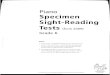 Sight Reading - Specimen Tests G6