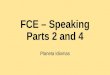FCE Speaking Part 2
