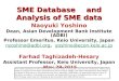 SME Database  and Analysis of SME Data