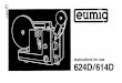 Eumig 624D/614D Instruction Manual