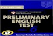 Preliminary English Test 6 With Answers