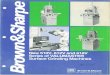 Brown & Sharpe Surface Grinder 510v,612v and 618 Series Brochure