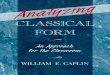 Caplin - Analyzing Classical Form