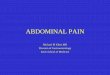 Abdominal Pain Lecture Kline