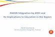 ASEC ASEAN Integration and Implication to Southeast Asia
