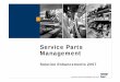 Service Parts Management - Enhancements 2007