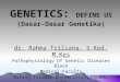 Genetics, Define Us (Dasar-dasar Genetika)