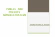 Public Administration Report
