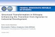 Discussion Policy Paper on Structural Transformation In Ethiopia