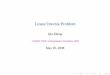 8 Linear Inverse Problem
