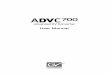 ADVC700 Documentation ADVC-700 E